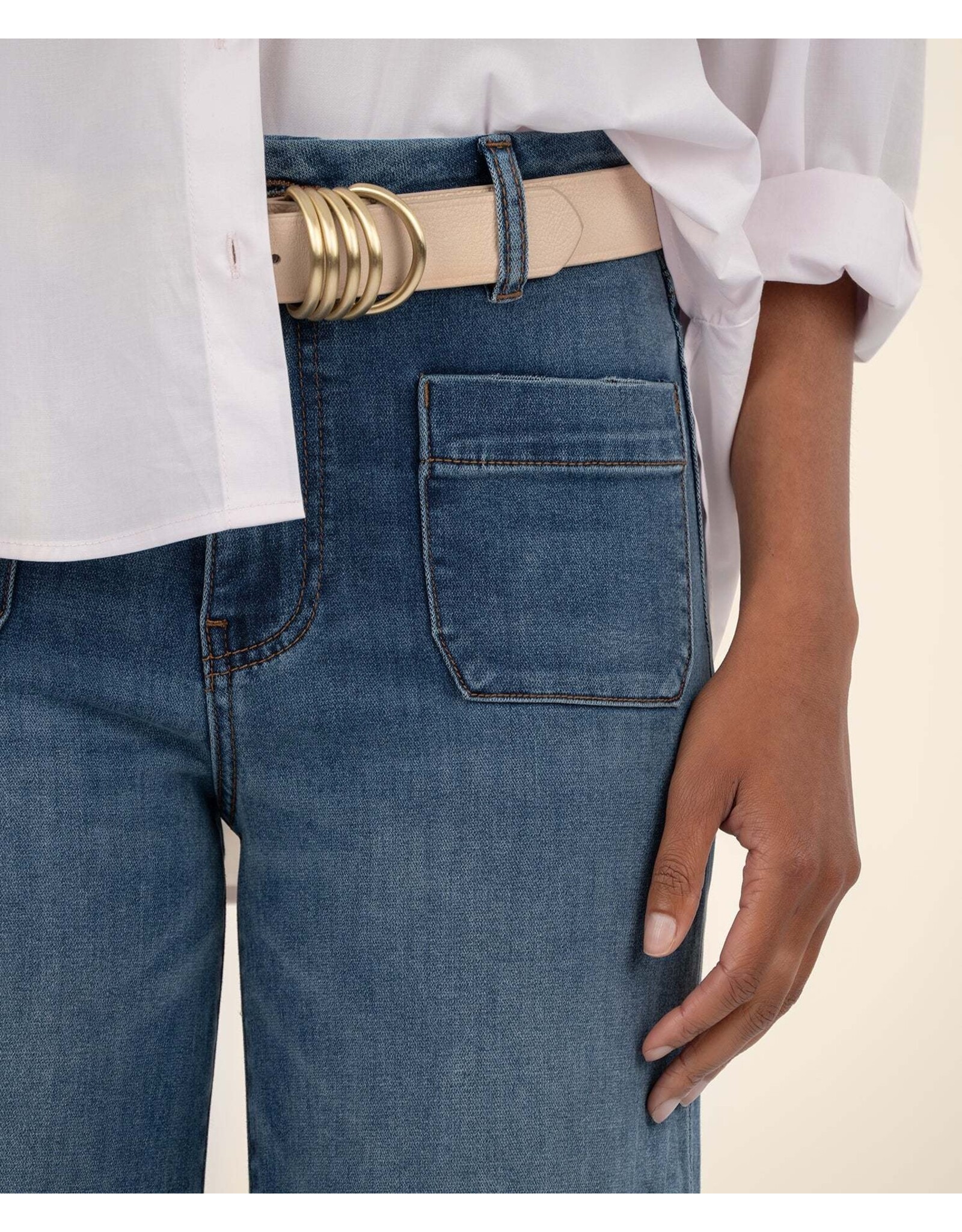 Kut from the Kloth / STS Blue KUT Meg High Rise Wide Leg Patch Pocket Reg Hem