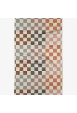 Geometry Autumn Checkers Tea Towel