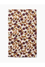 Geometry Swirling Vines Tea Towel