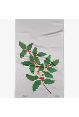 Geometry December Holly Tea Towel