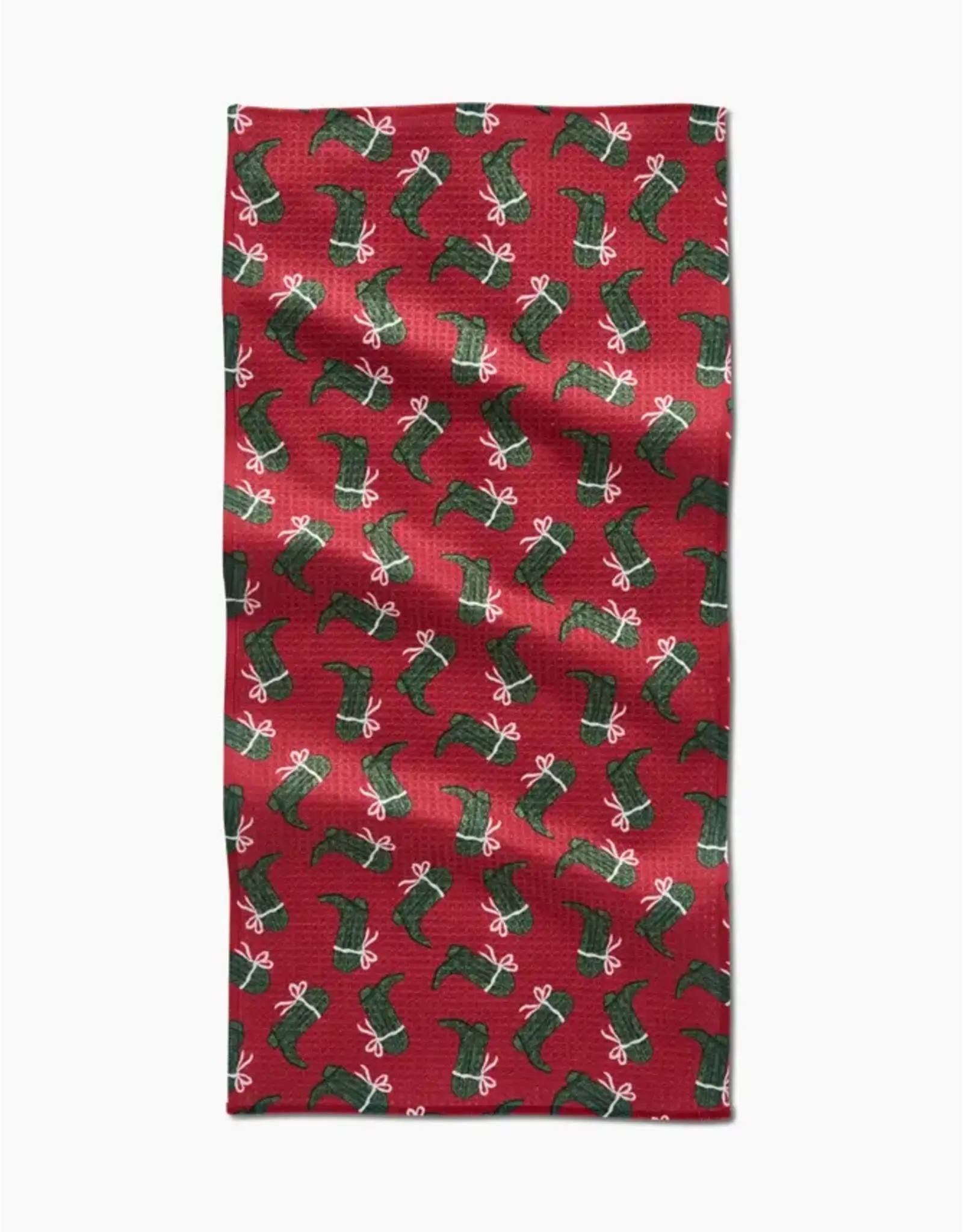 Geometry Merry Boots Bar Towel