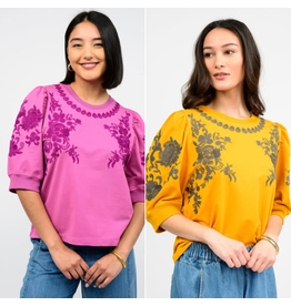 Ivy Jane Ivy Jane Trails Of Flowers Knit Top