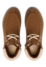 Clarks Clarks Mykah Izzy Cozy Lace-Up Booties Dark Tan Suede