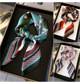 Artistic Printed Small Square Scarf