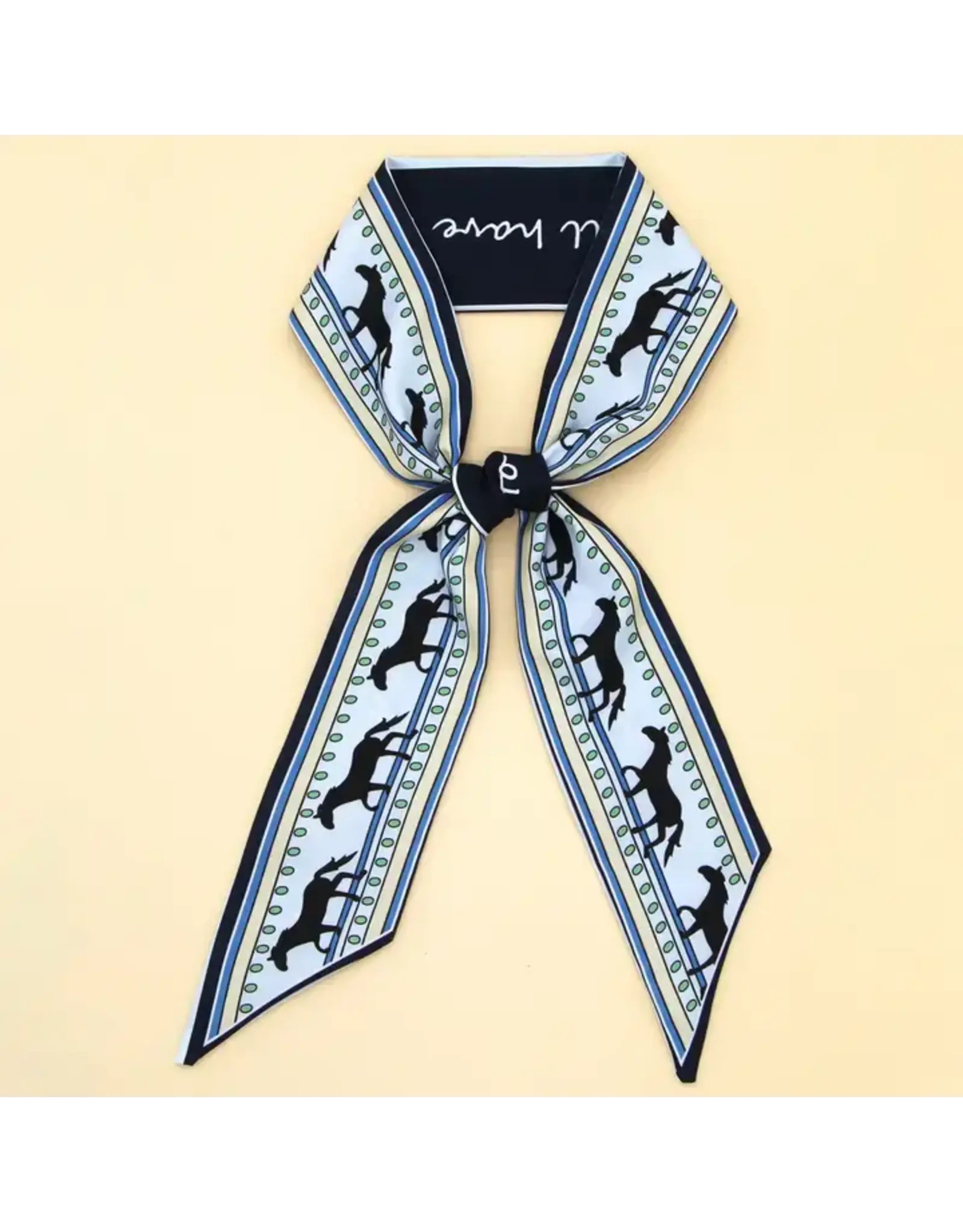 Horse and Letter Twilly Scarf