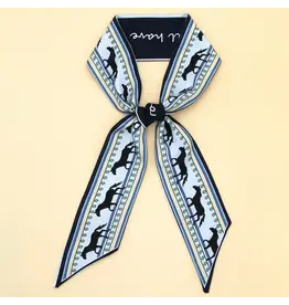 Horse and Letter Twilly Scarf