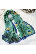 Peacock Feather Wrap Scarf