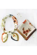 Madge Floral Satin Scarf