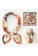 Madge Floral Satin Scarf