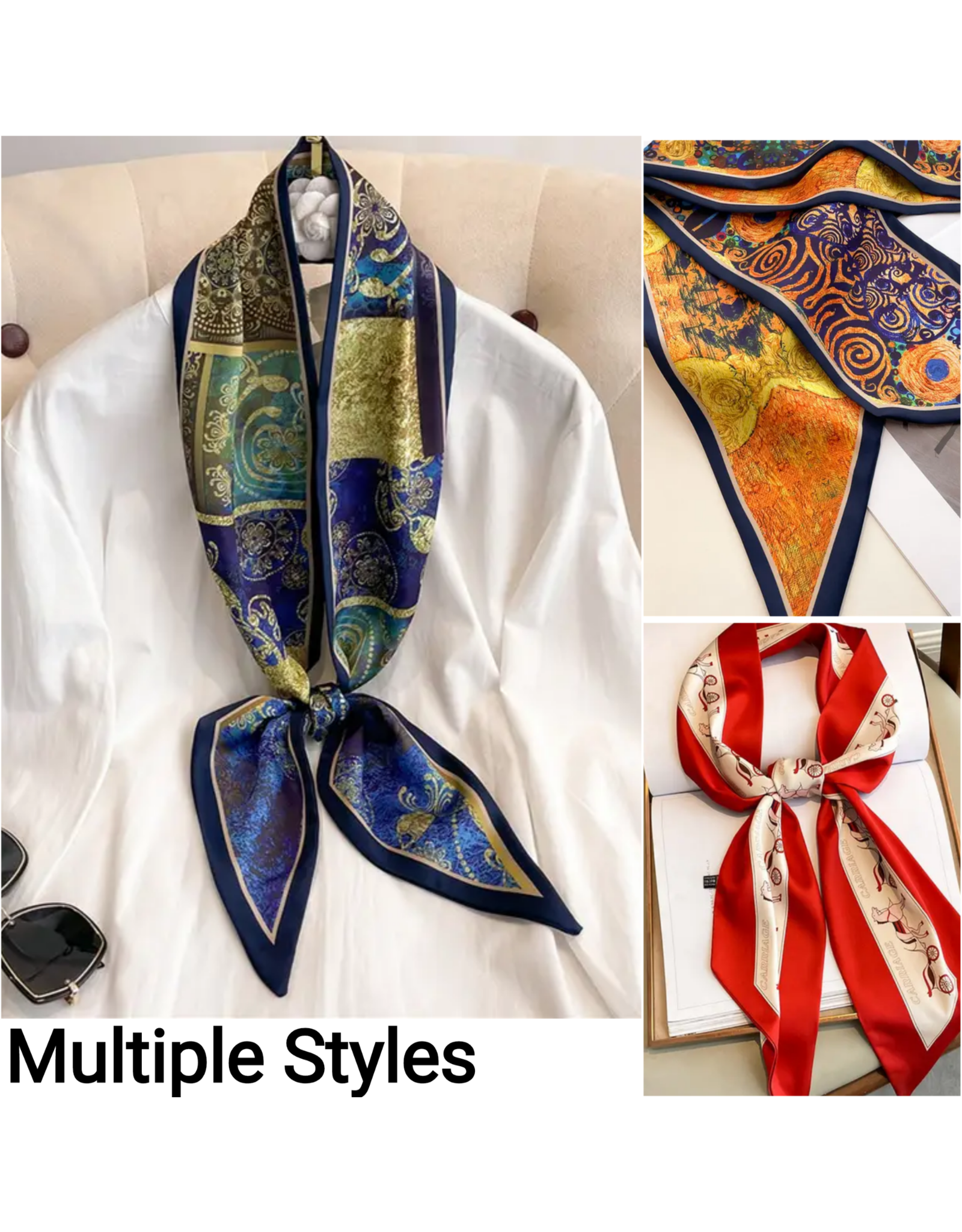 Double Sided Skinny Scarf