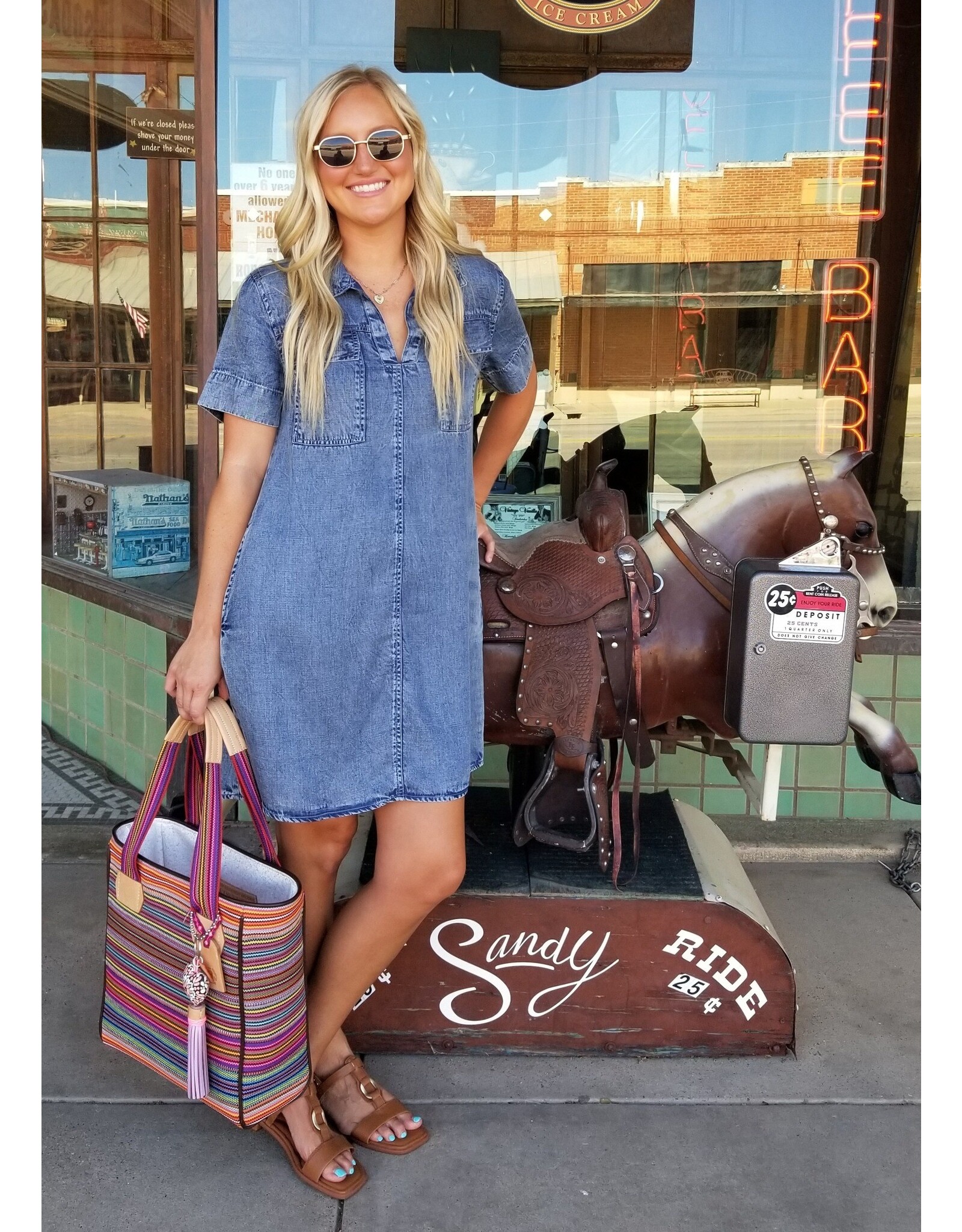 Uncle Frank Uncle Frank Denim Shift Dress