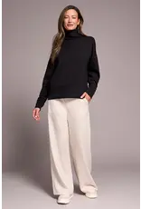 Tribal Tribal Techno Lux Drop Shoulder Funnel Neck Knit Top