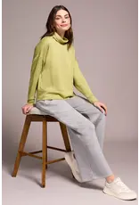 Tribal Tribal Techno Lux Drop Shoulder Funnel Neck Knit Top