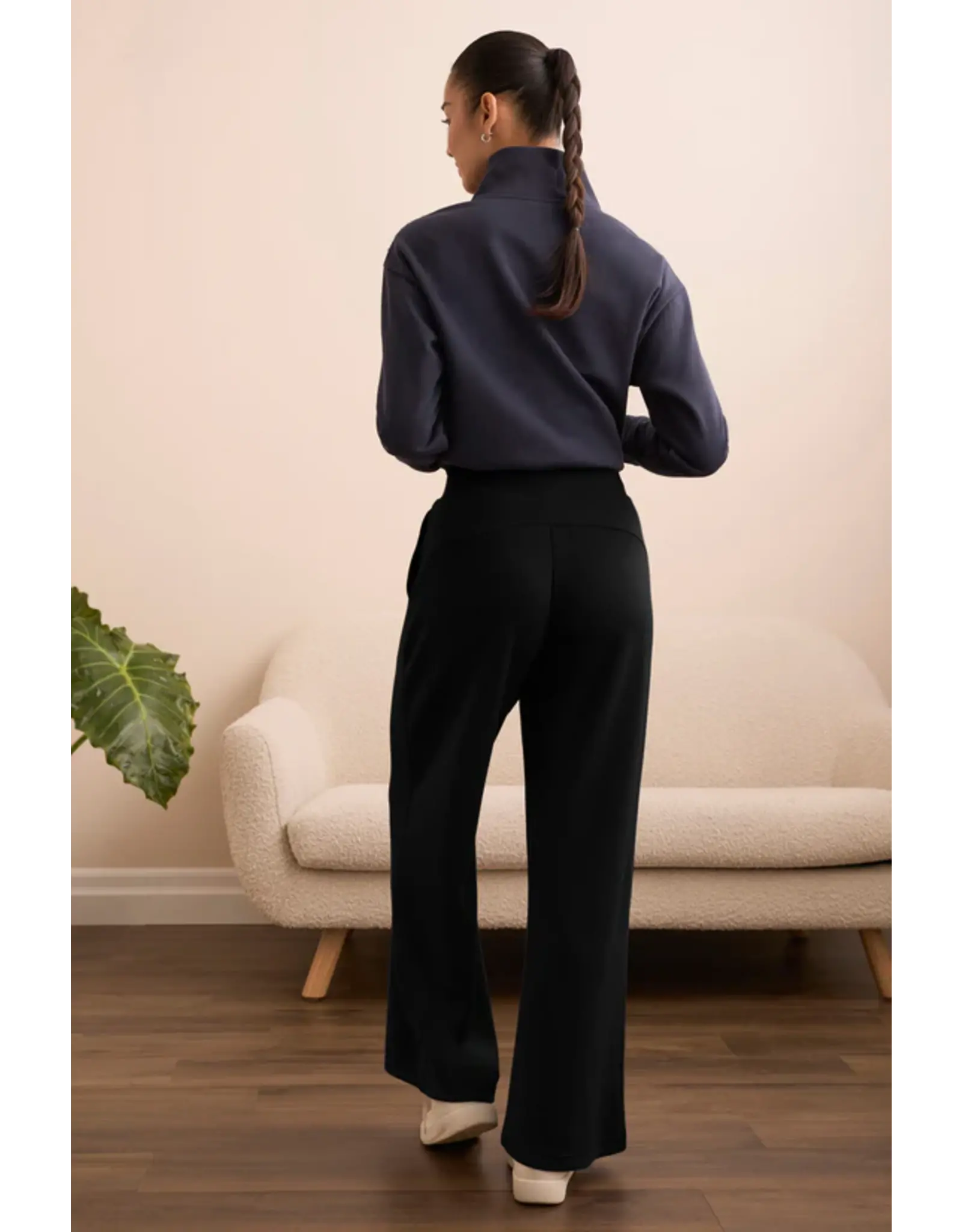 Tribal Tribal Techno Lux Wide Leg Pull-On Pants