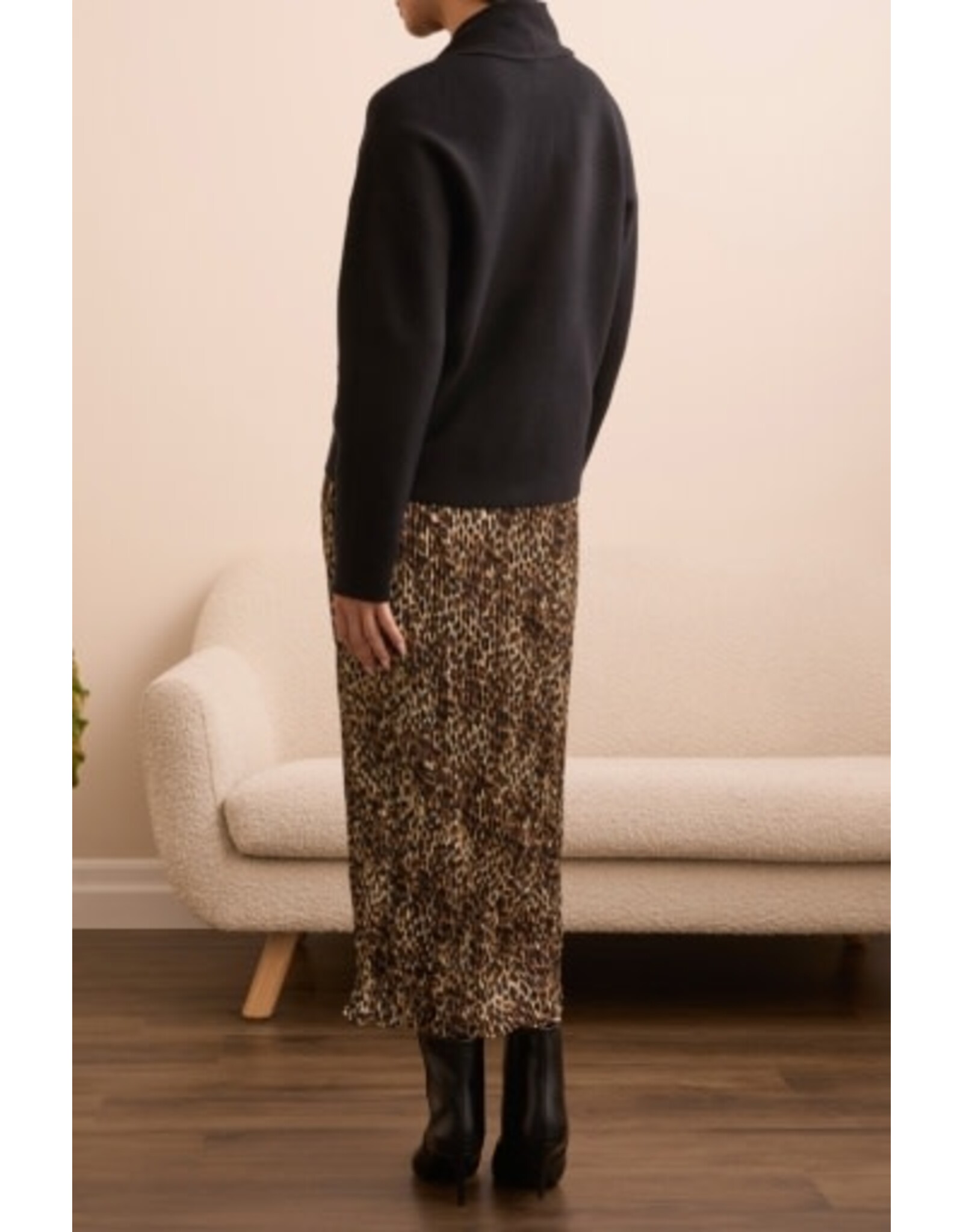 Tribal Tribal Double Knit Shawl Collar Coatigan