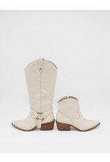 Stivali Penelope Convertible Boot - Ivory Leather