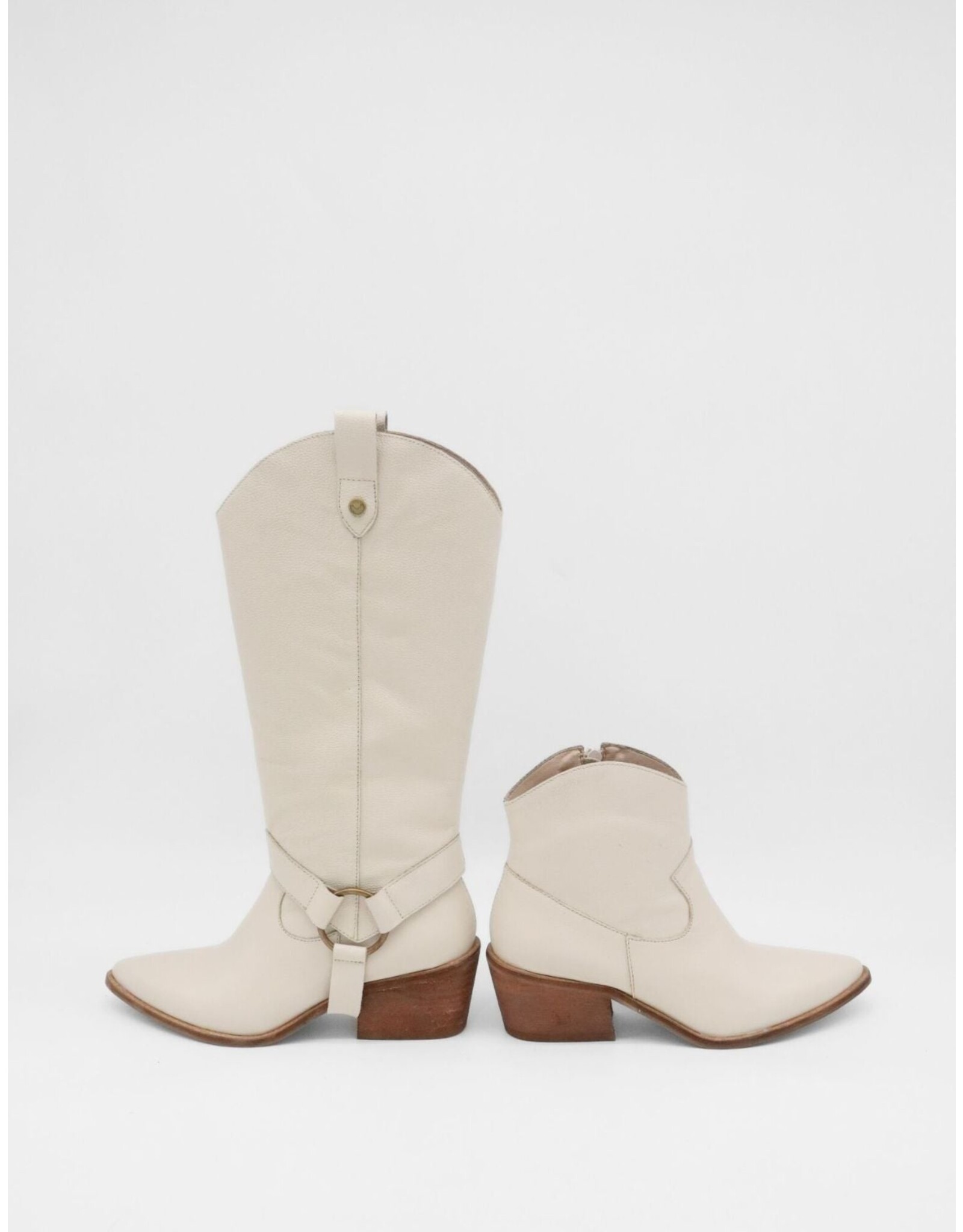 Stivali Penelope Convertible Boot - Ivory Leather