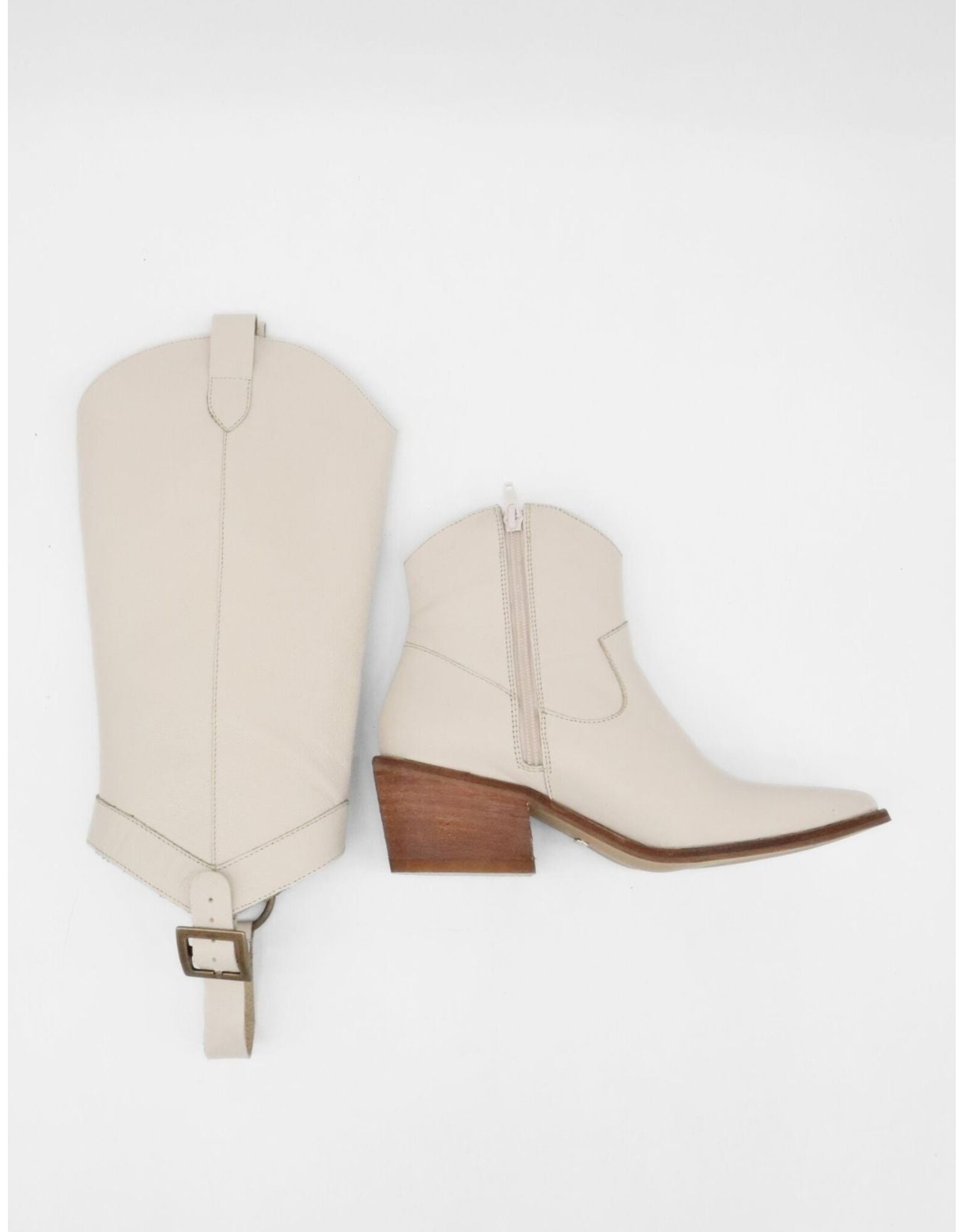 Stivali Penelope Convertible Boot - Ivory Leather