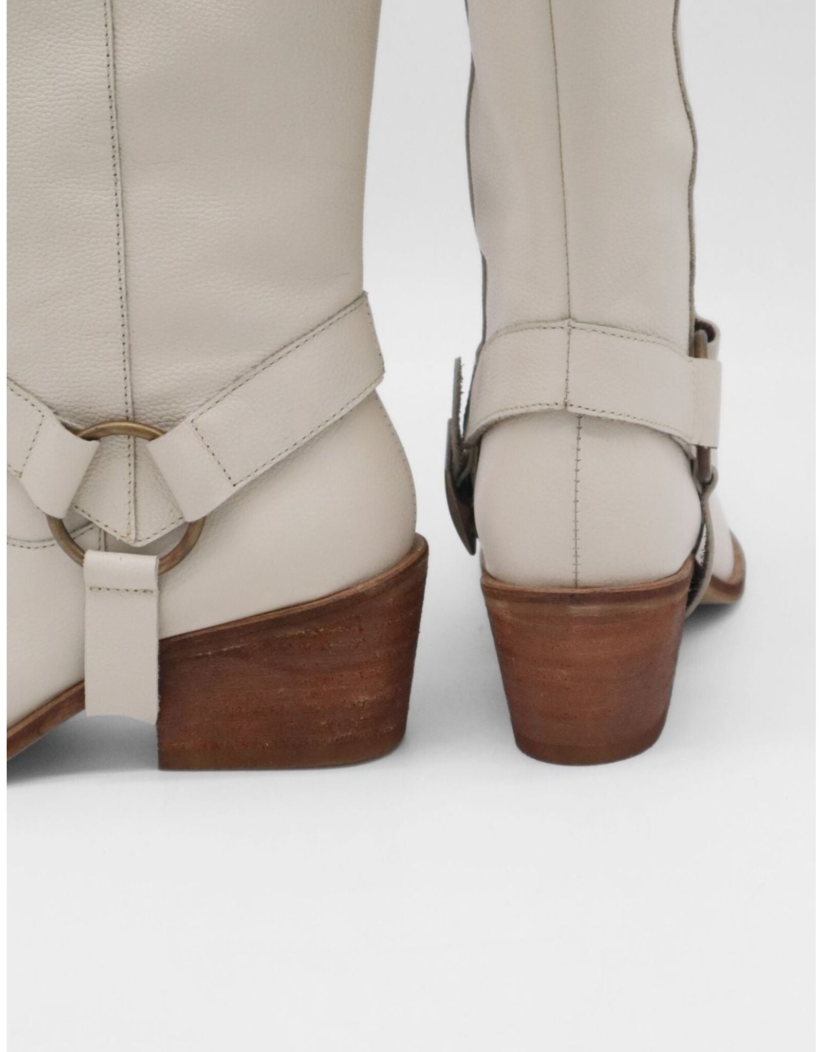 Stivali Penelope Convertible Boot - Ivory Leather