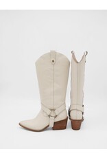 Stivali Penelope Convertible Boot - Ivory Leather
