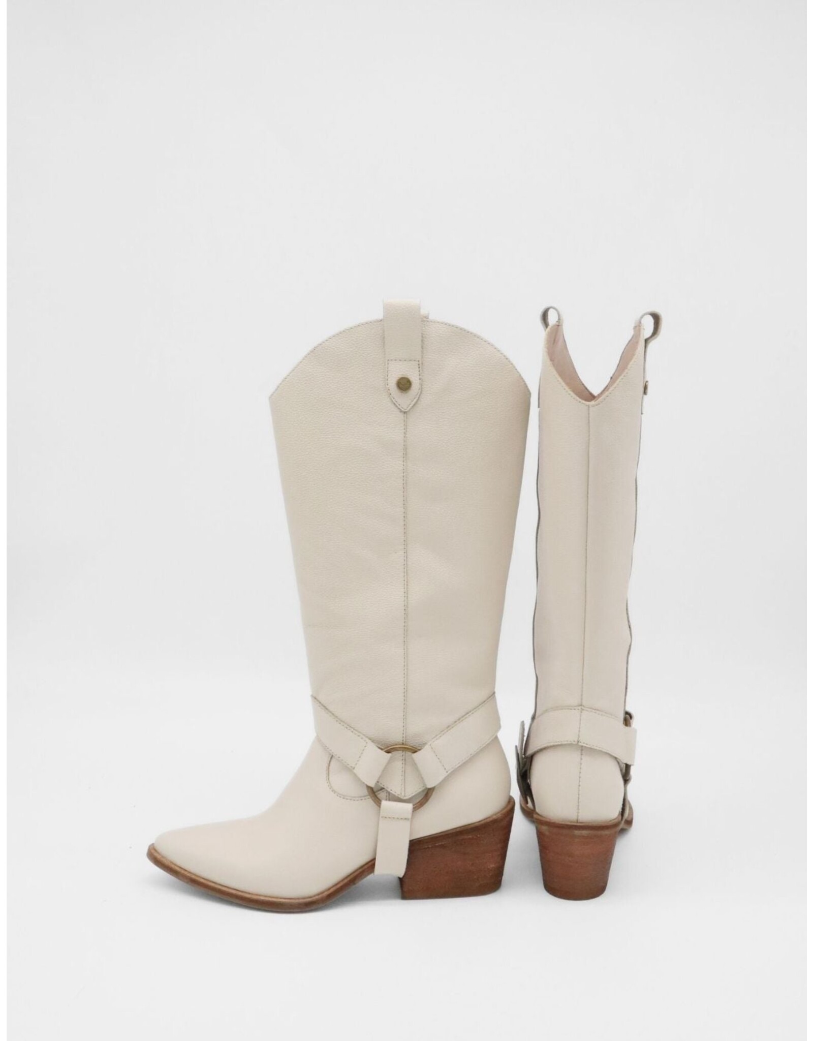 Stivali Penelope Convertible Boot - Ivory Leather