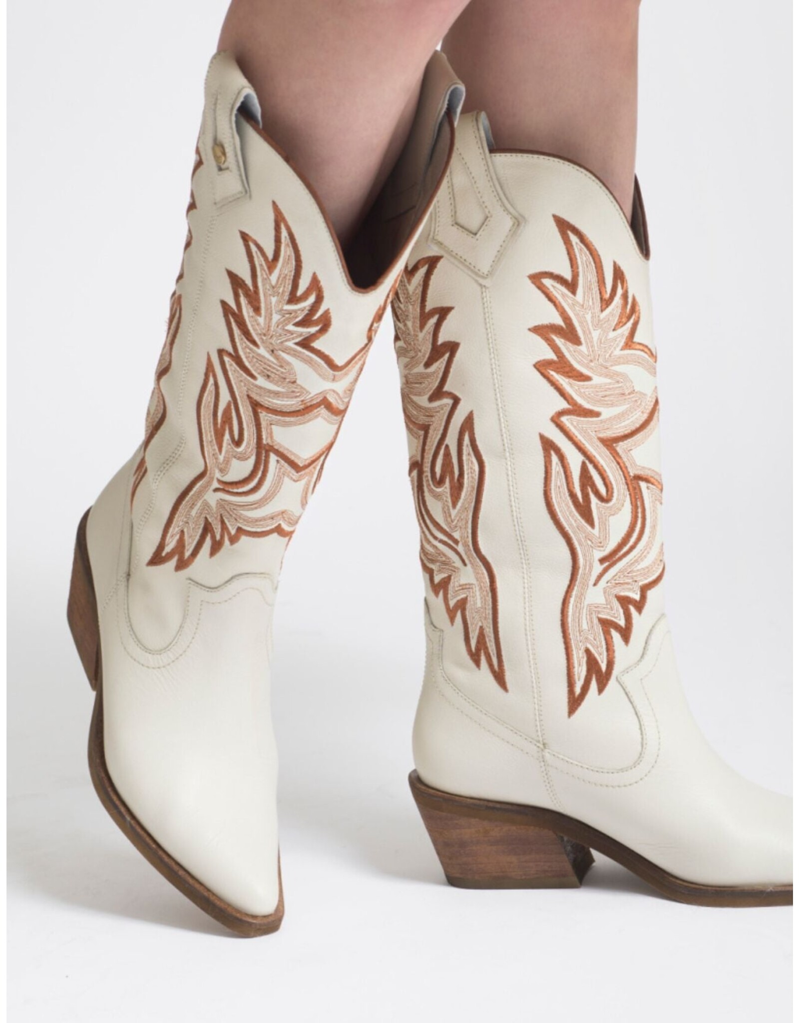 Stivali Dramen Cowboy Boot - Ivory Leather