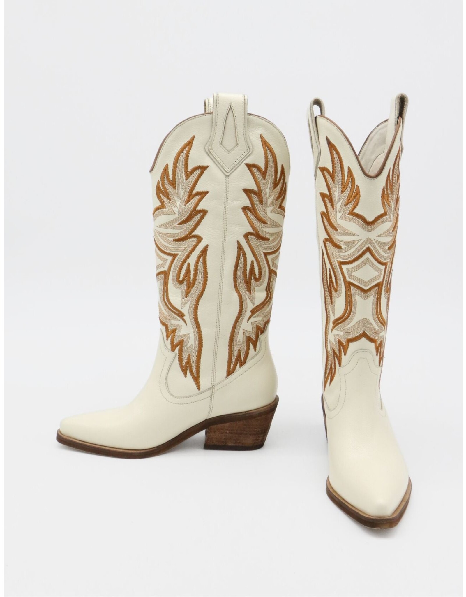 Stivali Dramen Cowboy Boot - Ivory Leather