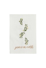 Cross Velvet Applique Towel