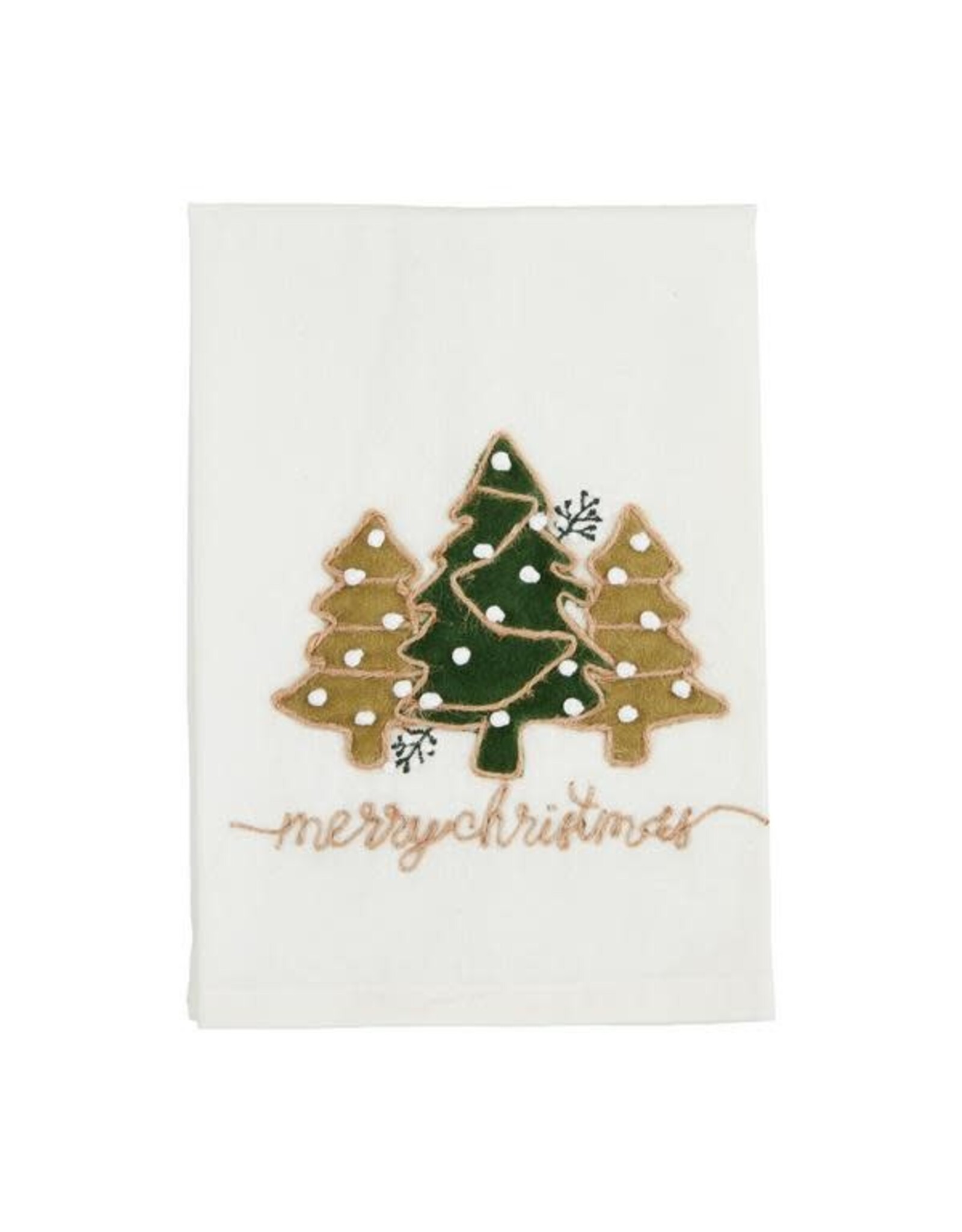 Tree Velvet Applique Towel