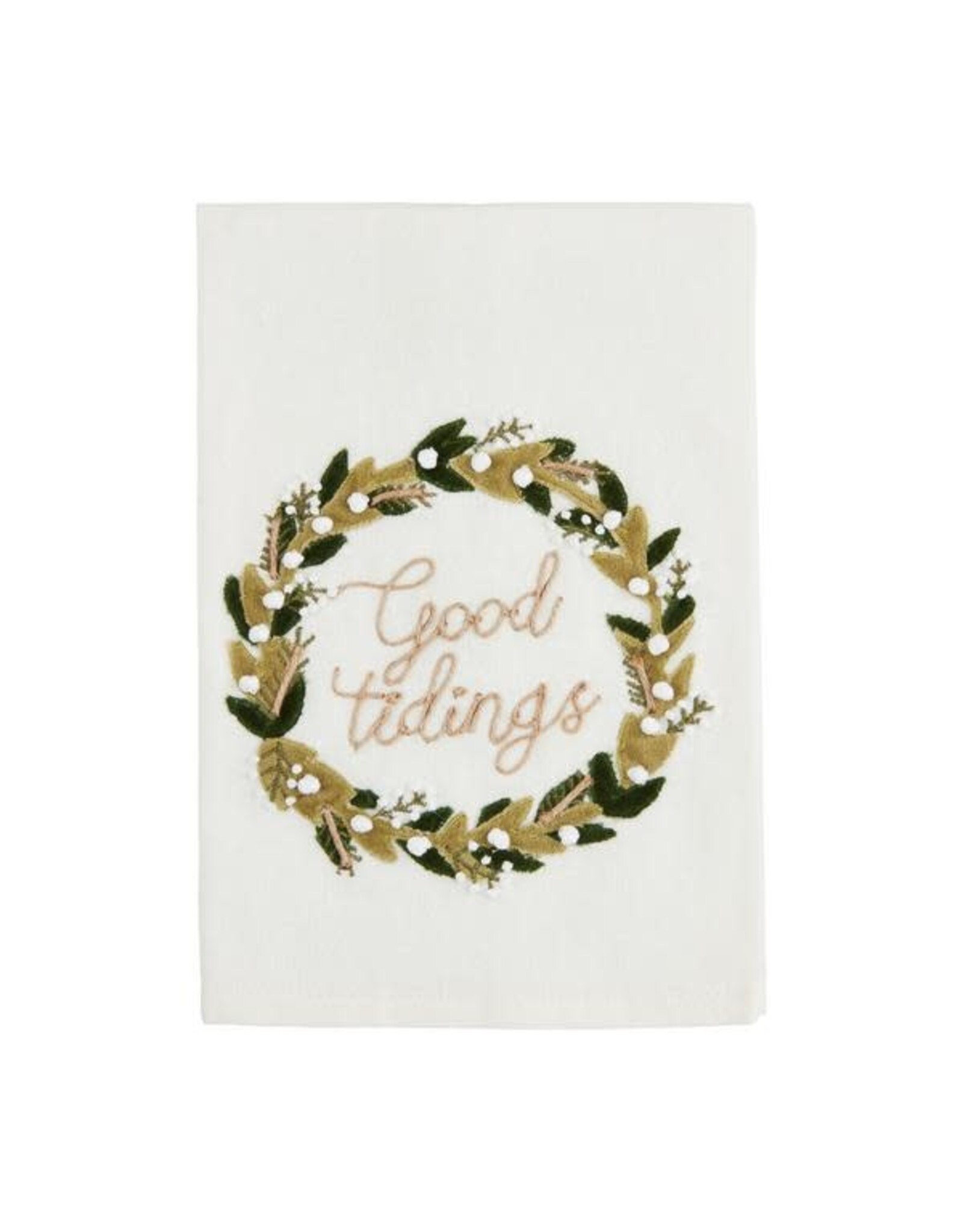 Wreath Applique Towels