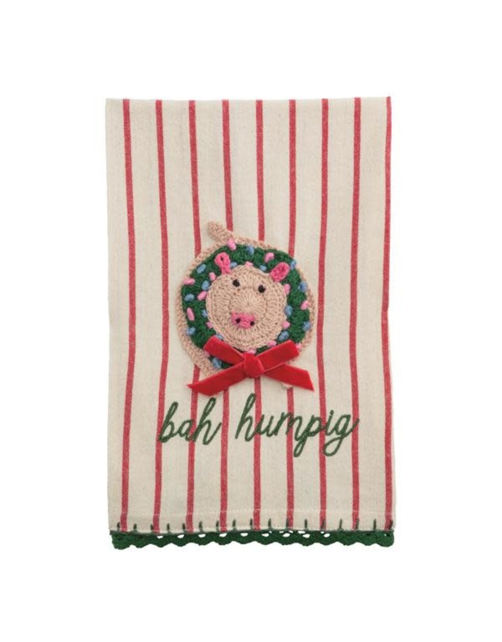 Farm Christmas Pig Towel