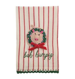 Farm Christmas Pig Towel