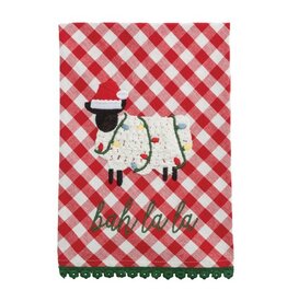 Farm Christmas Sheep Towel