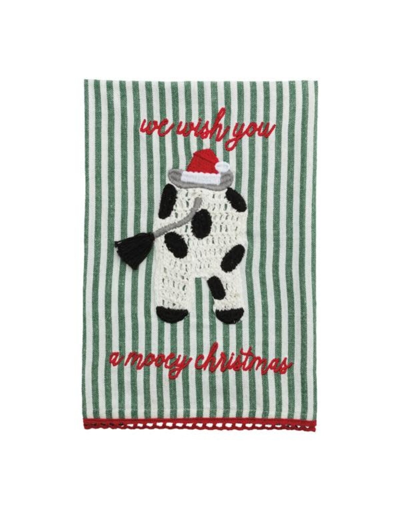 Farm Christmas Cow Towel
