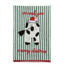Farm Christmas Cow Towel