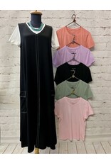 Tribal Tribal Textured Linen Sleeveless Cargo Dress