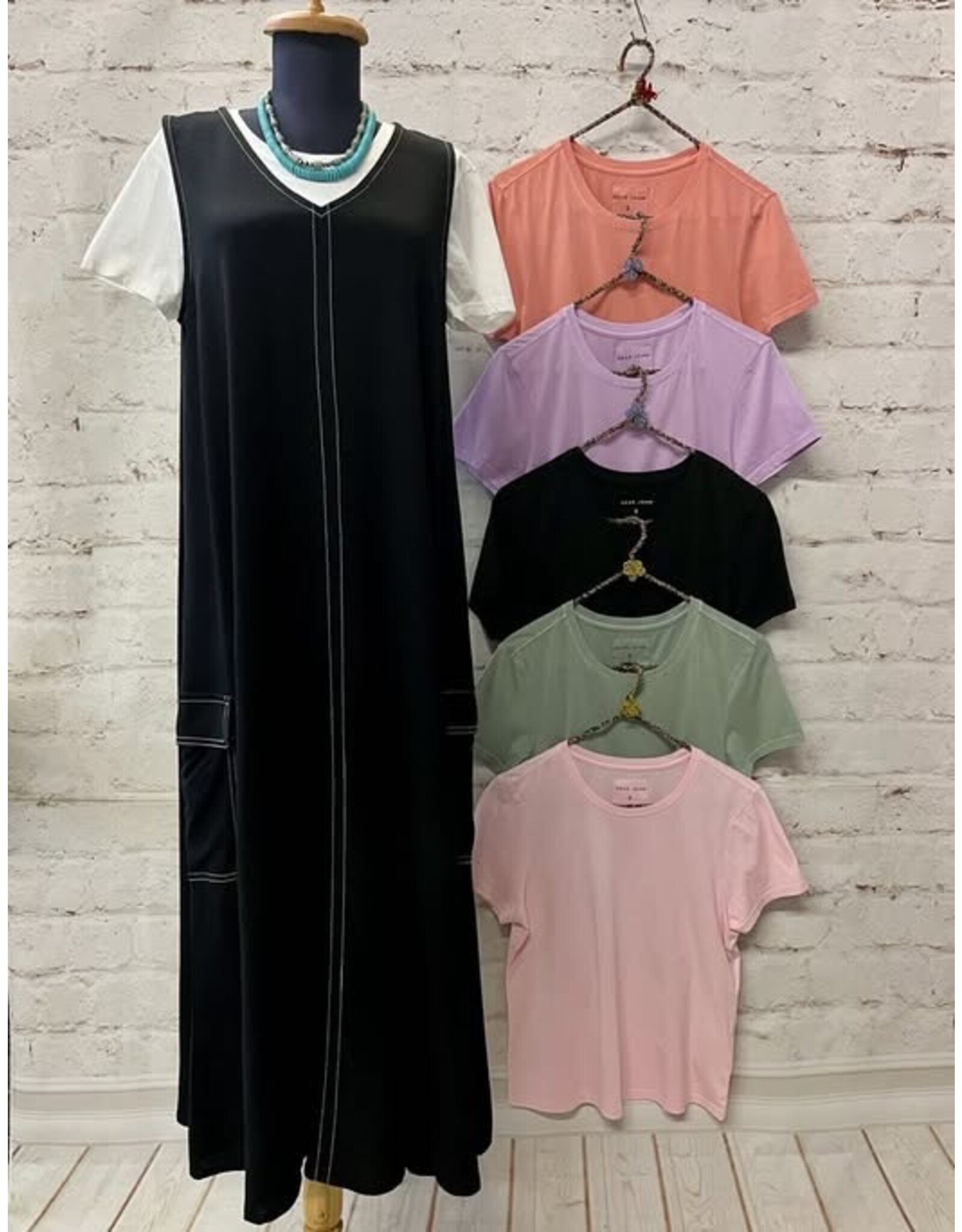 Tribal Tribal Textured Linen Sleeveless Cargo Dress