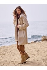 Tribal Tribal Long Sleeve Zip Front Coat with Hood & Lining