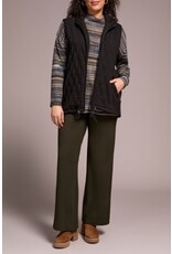 Tribal Tribal Quilted Cotton Long Hooded Vest