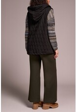 Tribal Tribal Quilted Cotton Long Hooded Vest