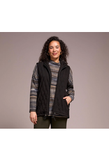 Tribal Tribal Quilted Cotton Long Hooded Vest