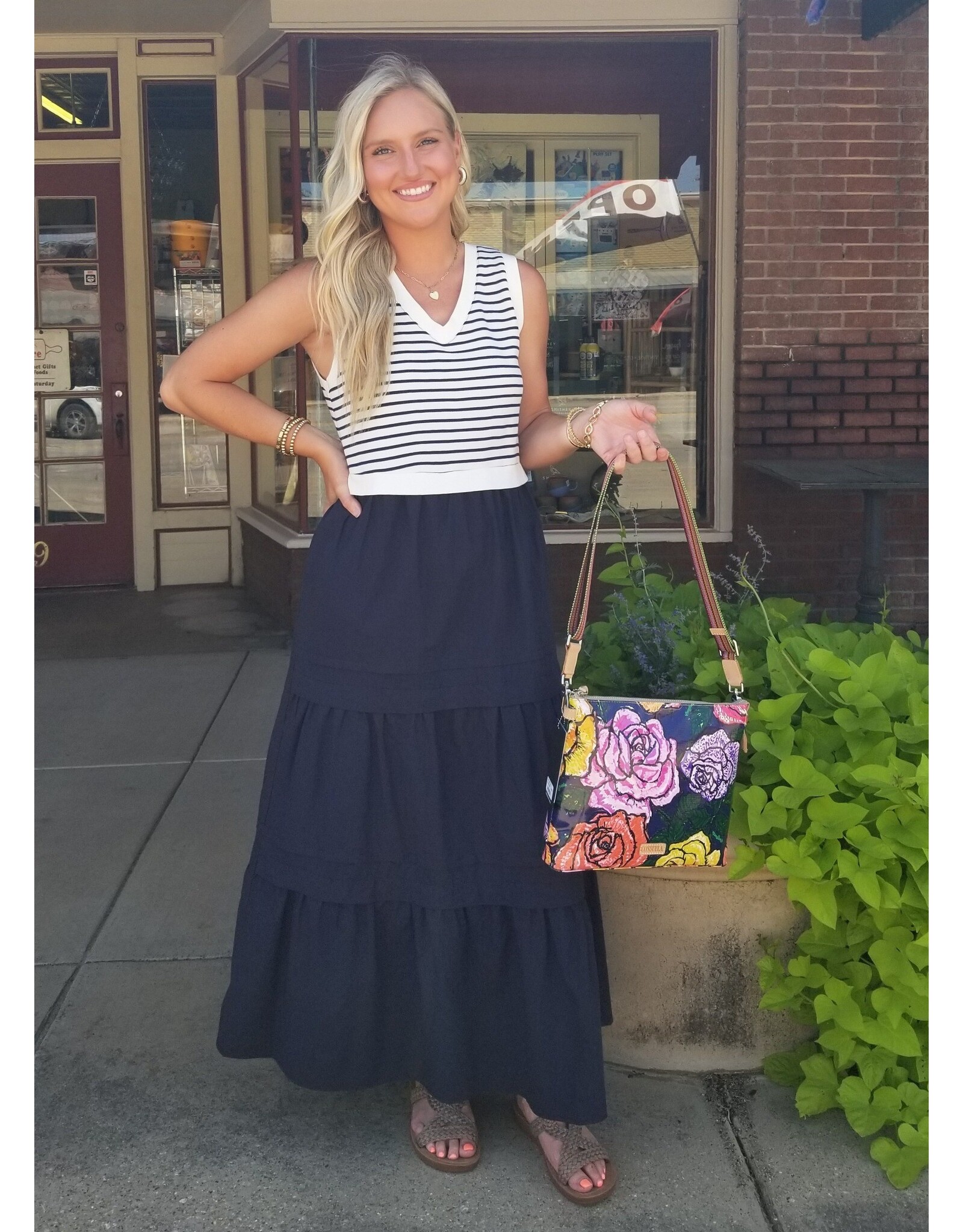 Eleanora Striped Maxi Dress