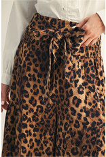 Leo Leopard Print Tiered Pants