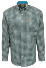 Cinch Cinch Men's Long Sleeve Blue Plaid Shirt