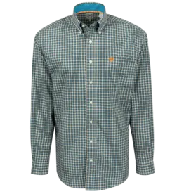 Cinch Cinch Men's Long Sleeve Blue Plaid Shirt
