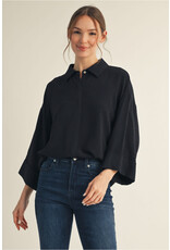 Martina 3/4 Sleeve Button Down Top