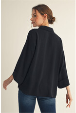 Martina 3/4 Sleeve Button Down Top