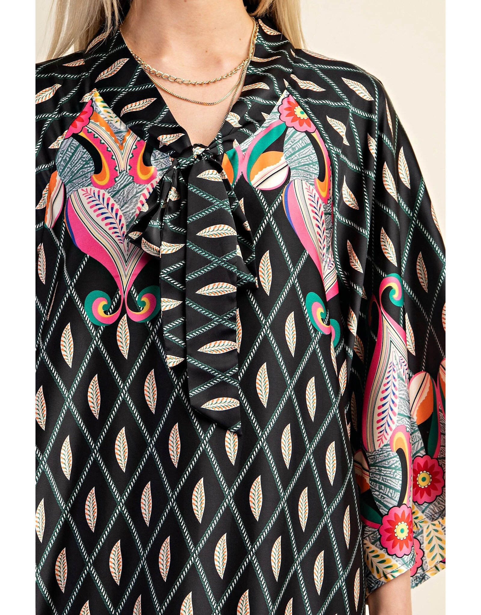 Jacinda Maxi Dress with Neck Bow