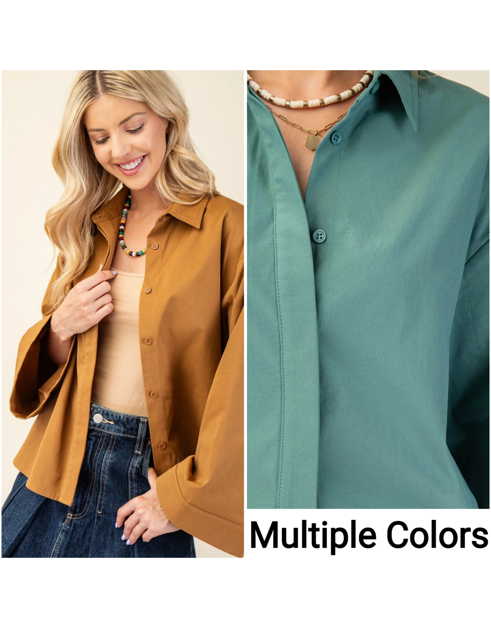 Tavia Oversized Button Up Shirt