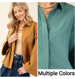 Tavia Oversized Button Up Shirt